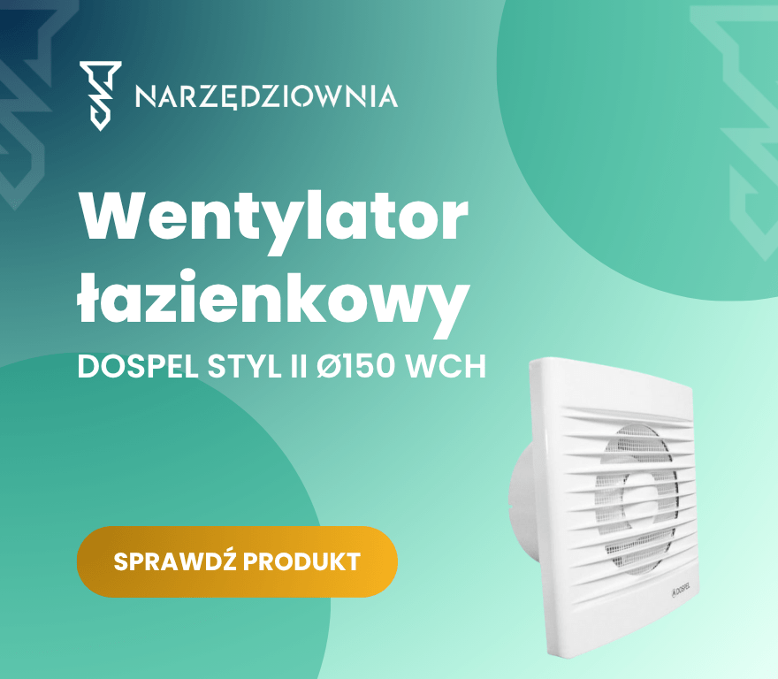  Wentylator łazienkowy z higrostatem